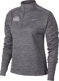 Nike Women's Pacer 1/2 Zip Top, Heather Grey